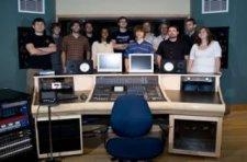 The crew of students that installed the Yamaha DM2000.