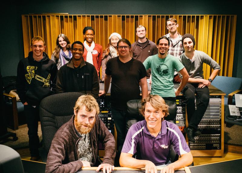 ASU-WCU collaboration crew in studio